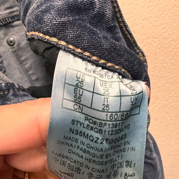 Guess Los Angeles medium Rise curvy Skinny Jeans, Blue size 25 - Picture 6 of 6